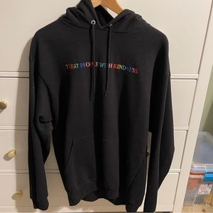 harry styles super rare rainbow treat people with kindness hoodie in large
